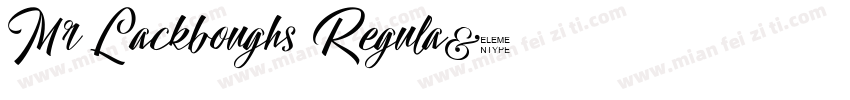 Mr Lackboughs Regula字体转换